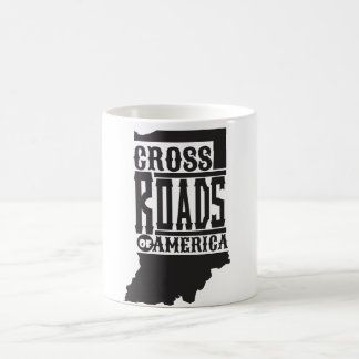Café Estradas transversais da caneca de América Indiana
