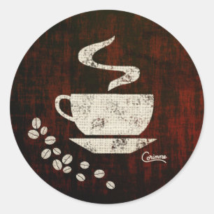 Café - Etiquetas de envelopes