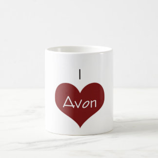 Café Eu amo a caneca de Avon