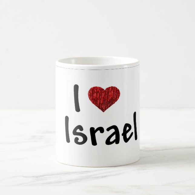 Café Eu amo a caneca de Israel (Centro)