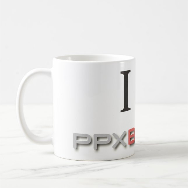 Café Eu amo a caneca de PPXBroker.com (Esquerda)