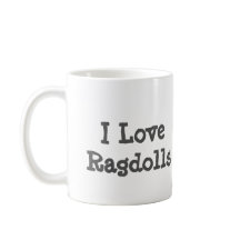 Eu amo a caneca de Ragdolls