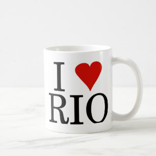 Café EU AMO a caneca de RIO