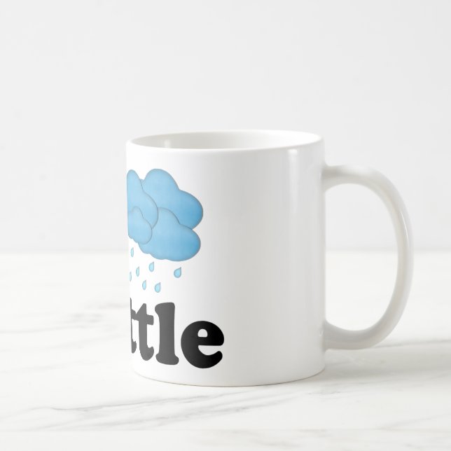 Café Eu amo a caneca de Seattle (Direita)