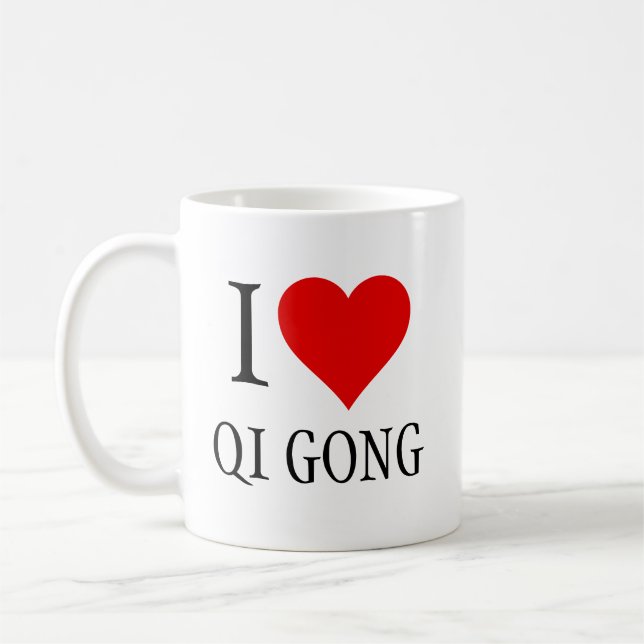 Café Eu amo a caneca do gongo de qi (Esquerda)