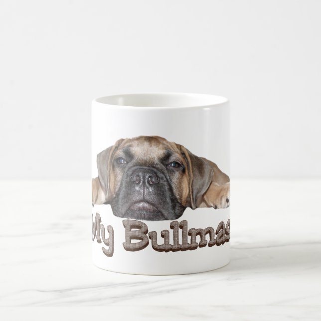 Café Eu amo minha caneca de Bullmastiff (Centro)