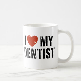 Café Eu amo minha caneca de dentista