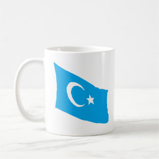 Café Eu apoio a caneca do leste de Turkestan