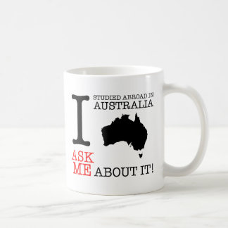 Café Eu estudo no exterior na caneca de Austrália!