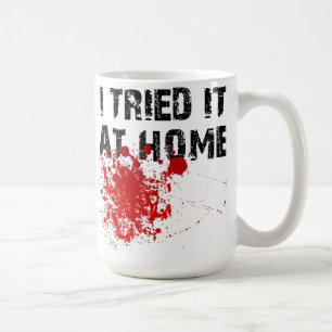 Café Eu Experimentei Em Casa Caneca De Viagem Engraçada