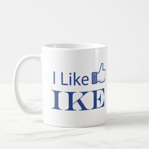 Café Eu gosto da caneca de Ike