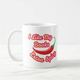 Café Eu Gosto dos Meus Livros Extra Picantes Caneca de