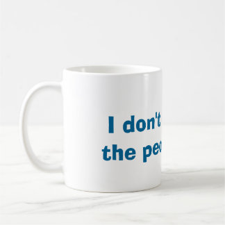 Café Eu não gosto de pessoas da caneca