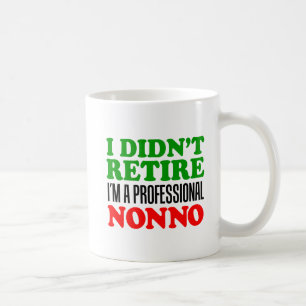 Café Eu não me aposentei a caneca profissional de Nonn