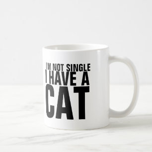 Café Eu não sou único mim tenho um gato - caneca de