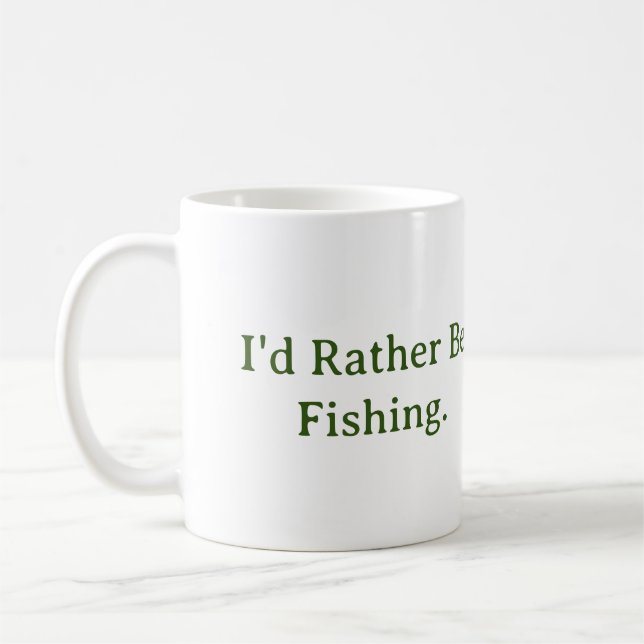 Café Eu Preferencialmente De Pescar. Caneca (Esquerda)