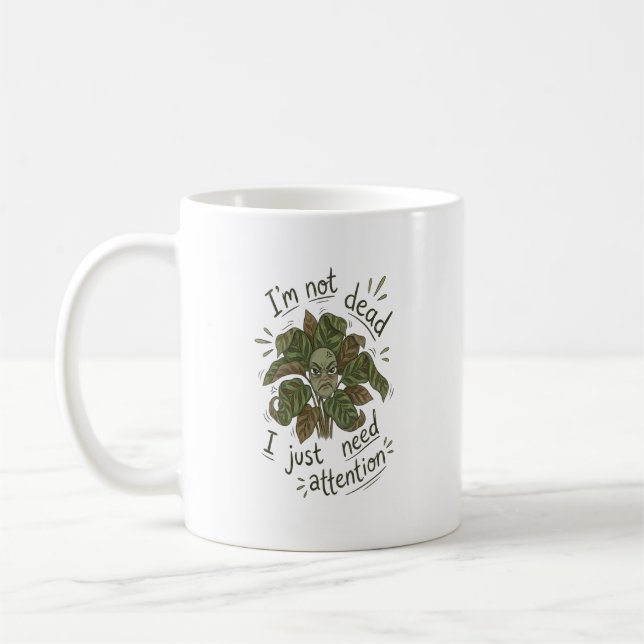 Café Eu Só Preciso de Atenção – Caneca Divertida de Pla (Esquerda)