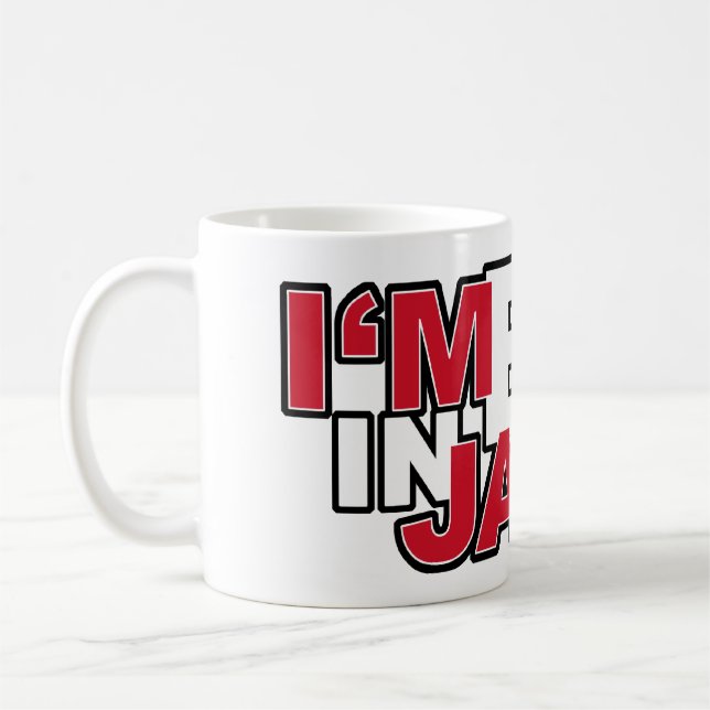 Café Eu sou grande na caneca de Japão (Esquerda)