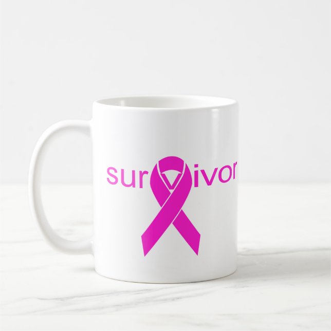 Café Eu sou uma caneca Sobrevivente de câncer (Esquerda)