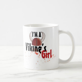 Café Eu sou uma menina de Viking - caneca