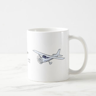 Café Eu voei a caneca de cessna 172