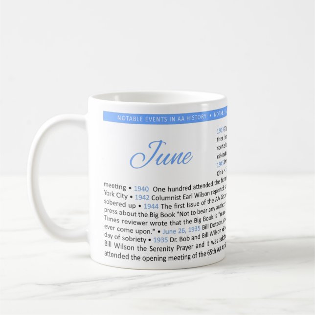 Café Eventos Notáveis na História do AA - Caneca de Jun (Esquerda)