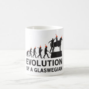 Café Evolução de uma caneca de Glaswegian (Glasgow)