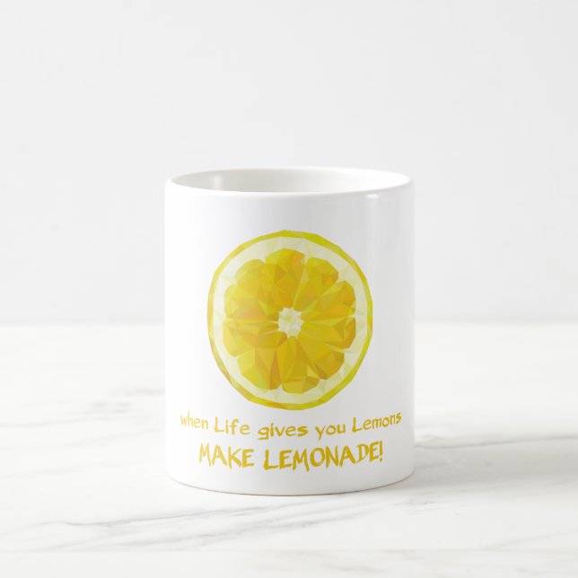 Café Faça uma caneca motivacional de limonada. (Centro)