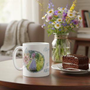 Café Faça Você Mesmo Caneca de Duas Fotos da Melhor Tia