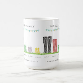 Café Família da caneca de Welly de cinco memórias do