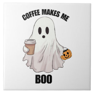 Café Fantasma Halloween Engraçado