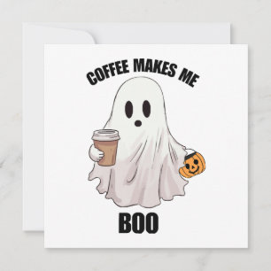 Café Fantasma Halloween Engraçado