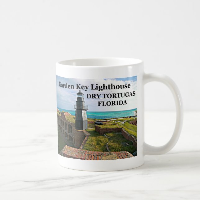 Café Farol chave do jardim, Tortugas seco, caneca de (Direita)