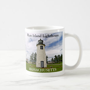 Café Farol da ilha da ameixa, caneca de Massachusetts