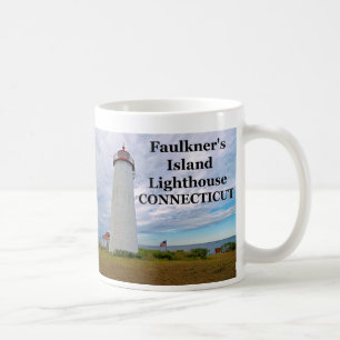 Café Farol da ilha de Faulkner, caneca de Connecticut