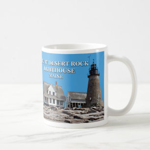 Café Farol da rocha do deserto da montagem, caneca de