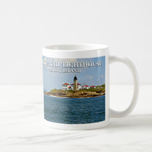 Café Farol de Beavertail, Rhode - caneca da ilha
