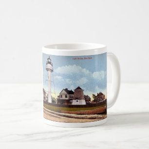 Café Farol de Coney Island, Nova York Caneca de Postais