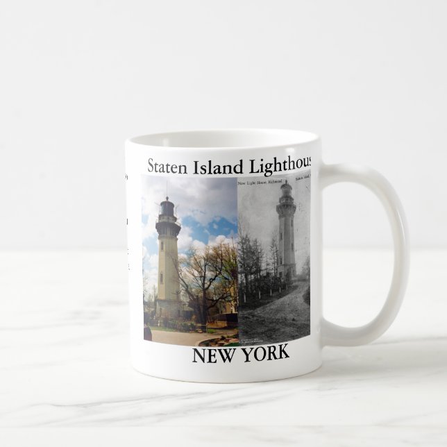 Café Farol de Staten Island, caneca de New York (Direita)