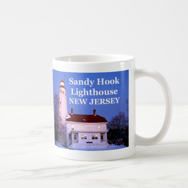 Café Farol do gancho de Sandy, caneca de New-jersey (Direita)