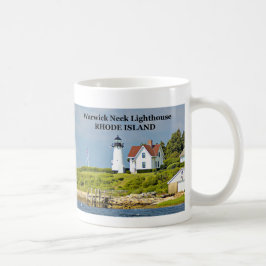 Café Farol do pescoço de Warwick, Rhode - caneca da