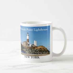Café Farol do ponto de Montauk, caneca de New York