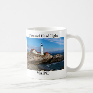 Café Farol principal de Portland, caneca de Maine