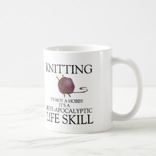 Café Fazendo malha não um passatempo é uma caneca de