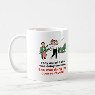 Café Fazendo o recorde do campo: Caneca de golfe para s