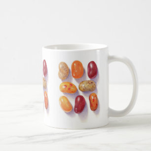 Café FEIJÕES DE GELÉIA DE OUTONO Caneca Branca