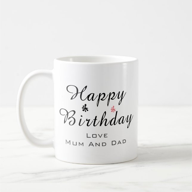 Café feliz aniversário de caneca (Esquerda)