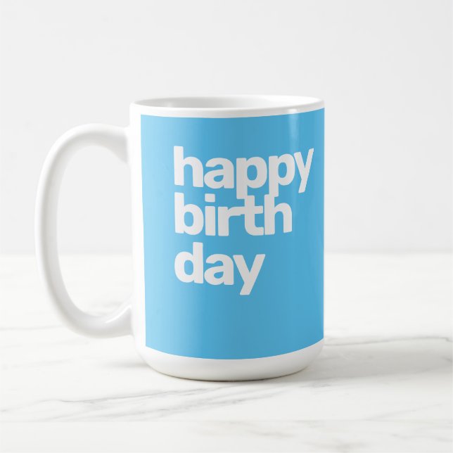 Café feliz caneca de presente de aniversário muito simp (Esquerda)