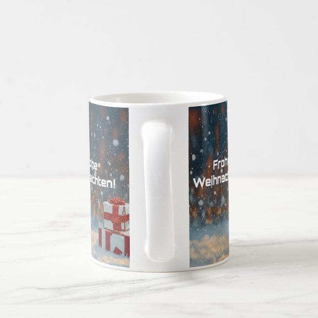 Café Feliz Natal - Caneca de Presente de Gatinhos (Alça)