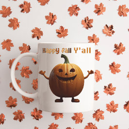 Café Feliz outono para todos, caneca fofa de outono, ab